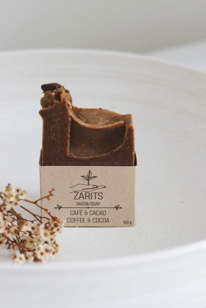 Savon exfoliant au café et au cacao Zarits