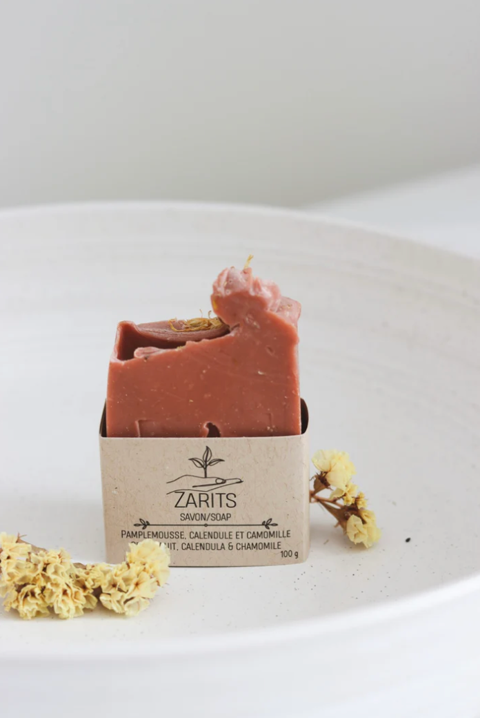 Savon Zarits au pamplemousse, au calendula et à la camomille