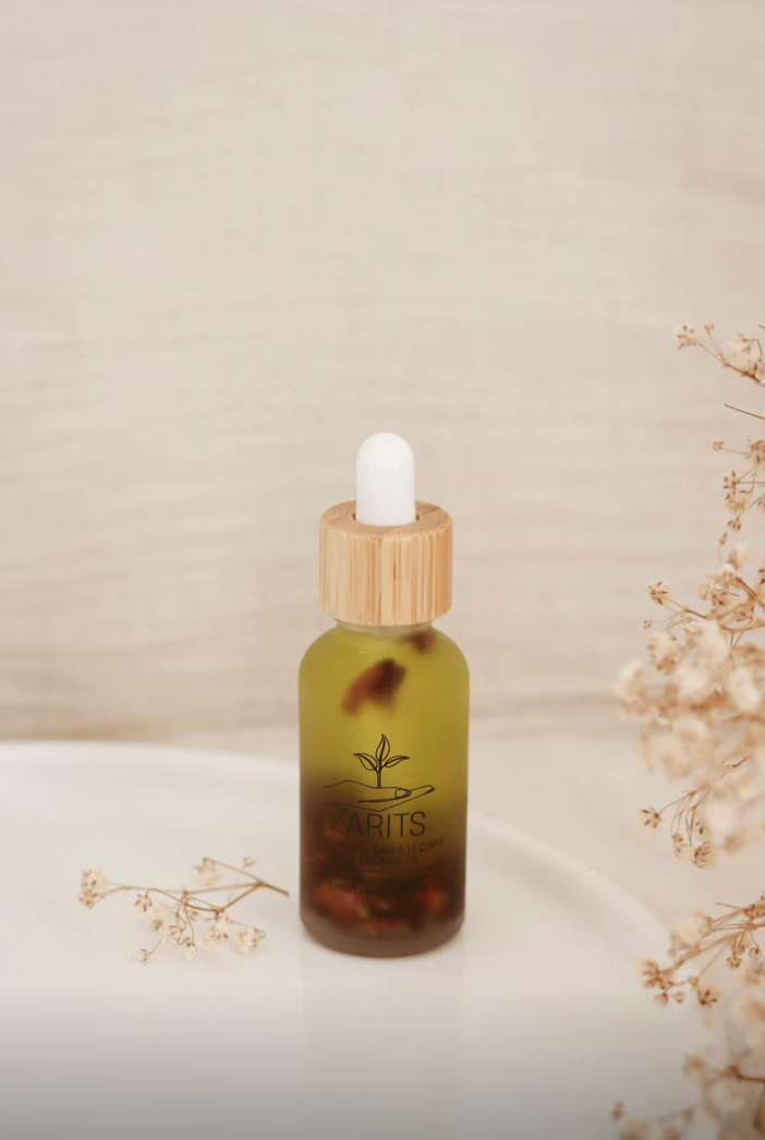 Huile de bain et de corps Zarits Géranium et Ylang-Ylang