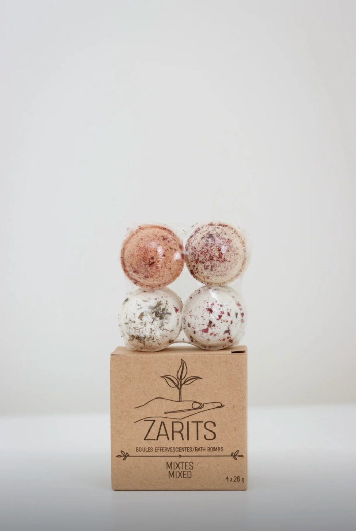 Coffret cadeau de bombes de bain assorties Zarits (lot de 4)