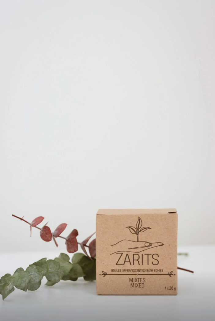 Coffret cadeau de bombes de bain assorties Zarits (lot de 4)