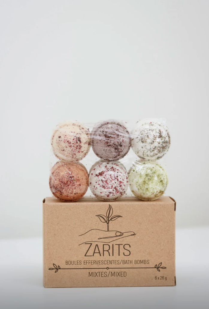 Coffret cadeau de bombes de bain assorties Zarits (lot de 6)