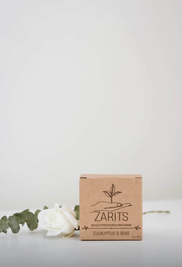 Bombe de bain Zarits Eucalyptus et pétales de rose