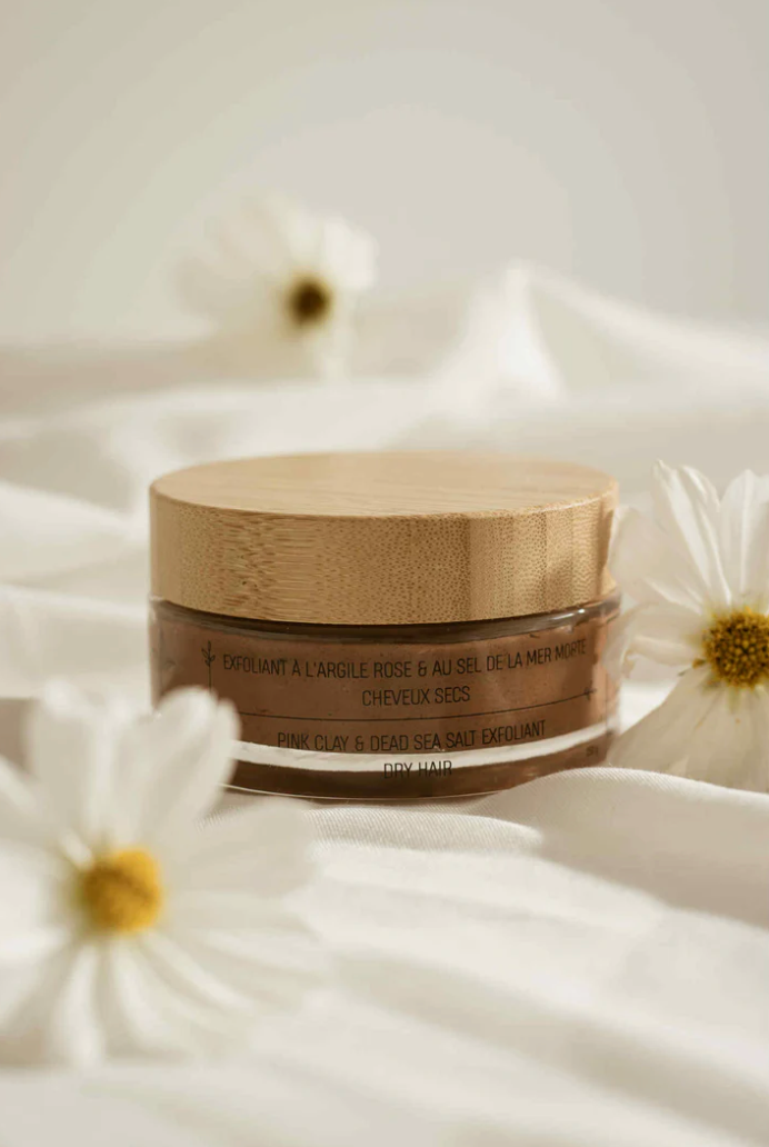 Exfoliant à l'argile rose et au sel de la mer Morte de Zarits – Pour les cheveux et le visage (peaux sèches ou sensibles)