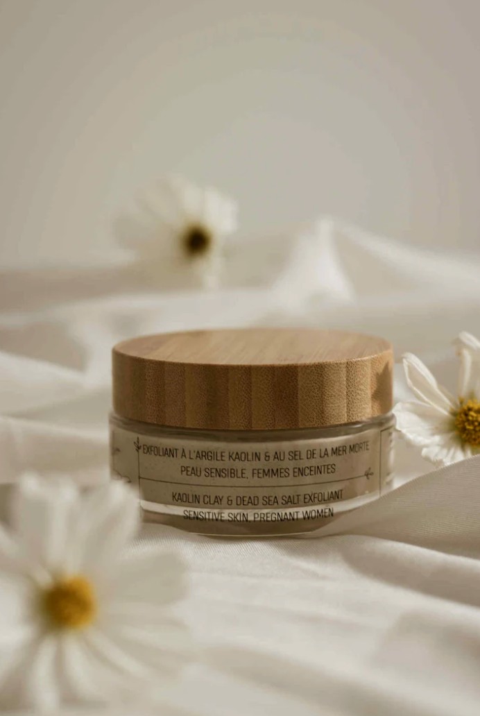 Exfoliant à l'argile blanche et au sel de la mer Morte de Zarits – Pour les cheveux et le visage (Convient aux femmes enceintes et aux peaux sensibles)