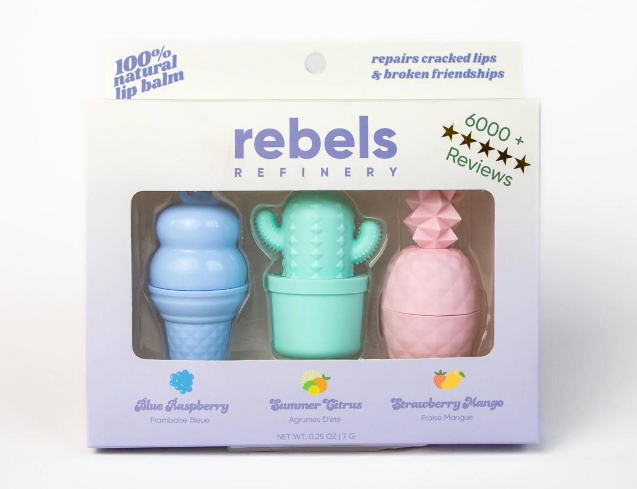 Coffret cadeau baume à lèvres best-seller de Rebels Refinery