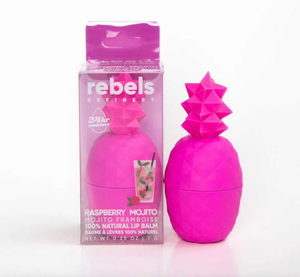 Baume à lèvres ananas mojito framboise de Rebels Refinery