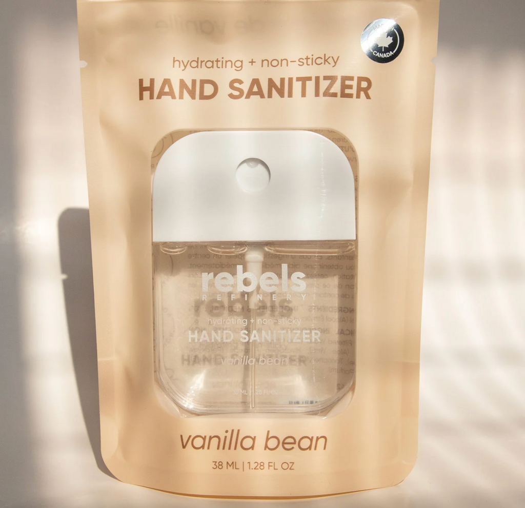 Gel hydroalcoolique de poche rechargeable Rebels Refinery – Vanille