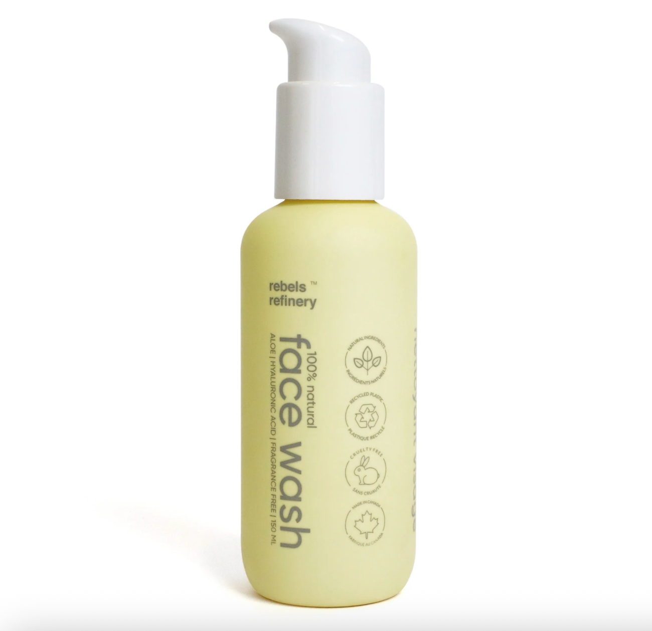 Nettoyant visage 100 % naturel Rebels Refinery – Sans parfum