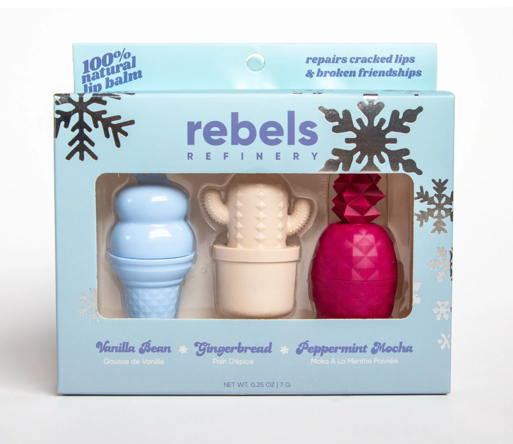 Coffret cadeau baume à lèvres d'hiver Rebels Refinery