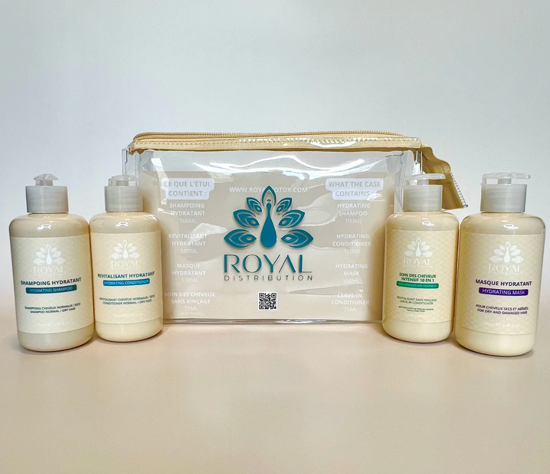 Trousse de voyage hydratante royale