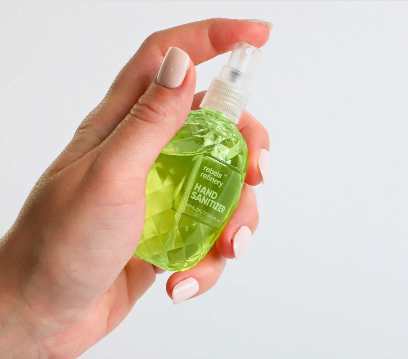 Coffret cadeau désinfectant pour les mains à l'ananas Rebels Refinery (baies sauvages, menthe poivrée, citronnelle)