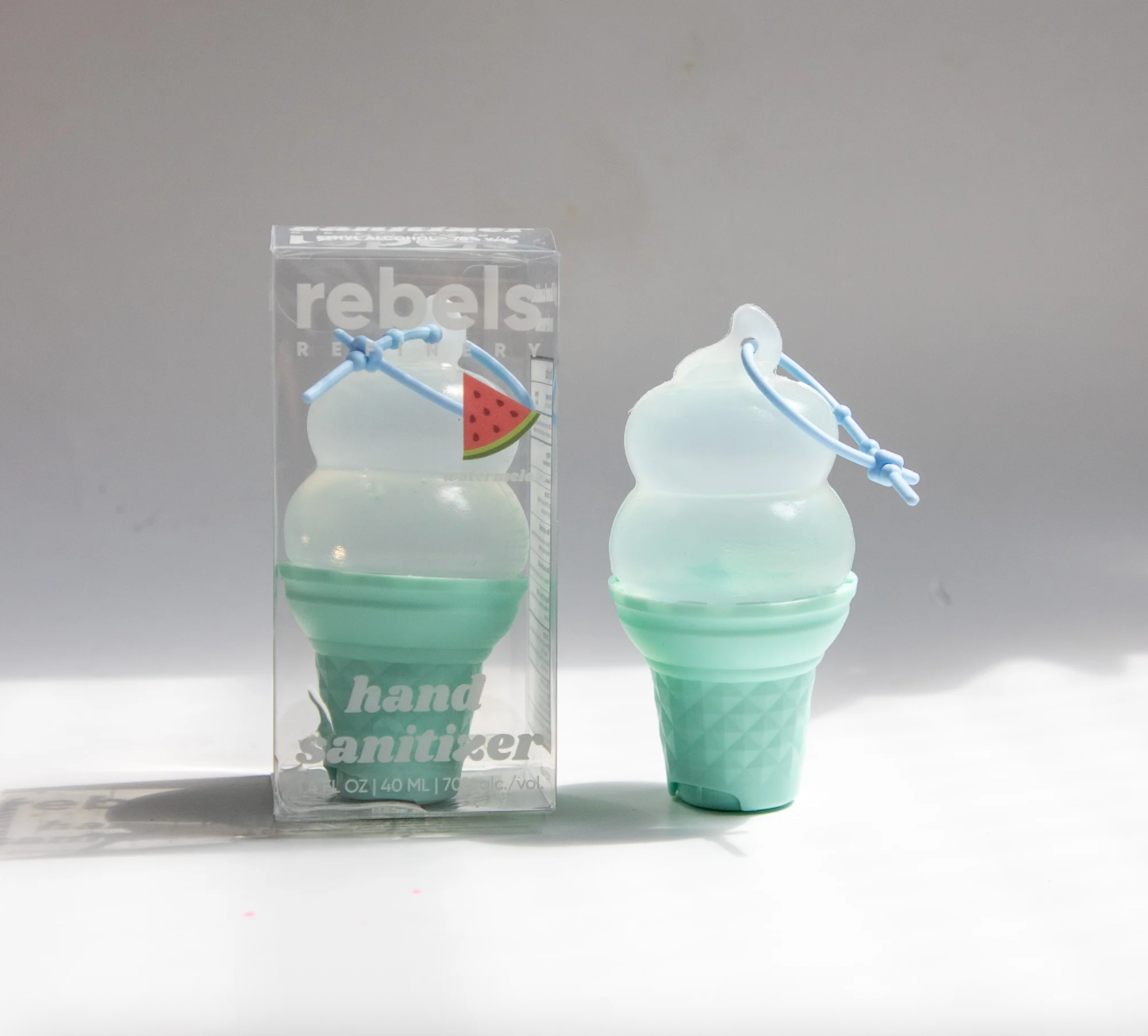 Gel désinfectant rechargeable pour crème glacée Rebels Refinery – Pastèque