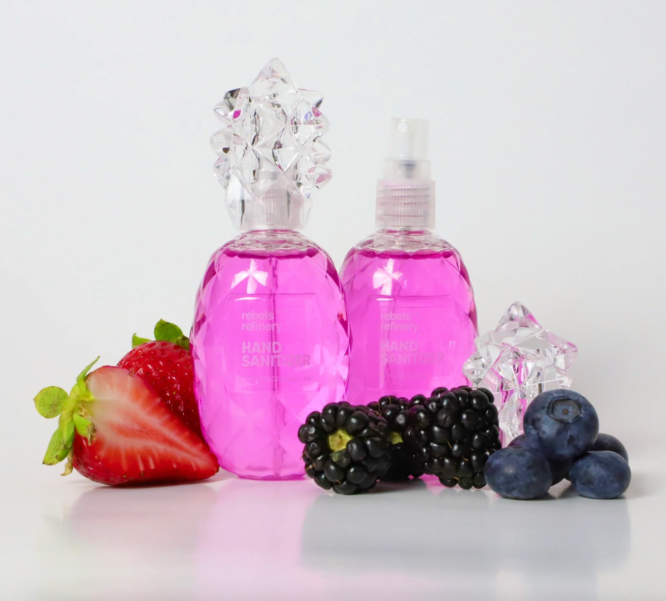 Gel hydroalcoolique pour les mains Rebels Refinery Pink Wildberry Pineapple