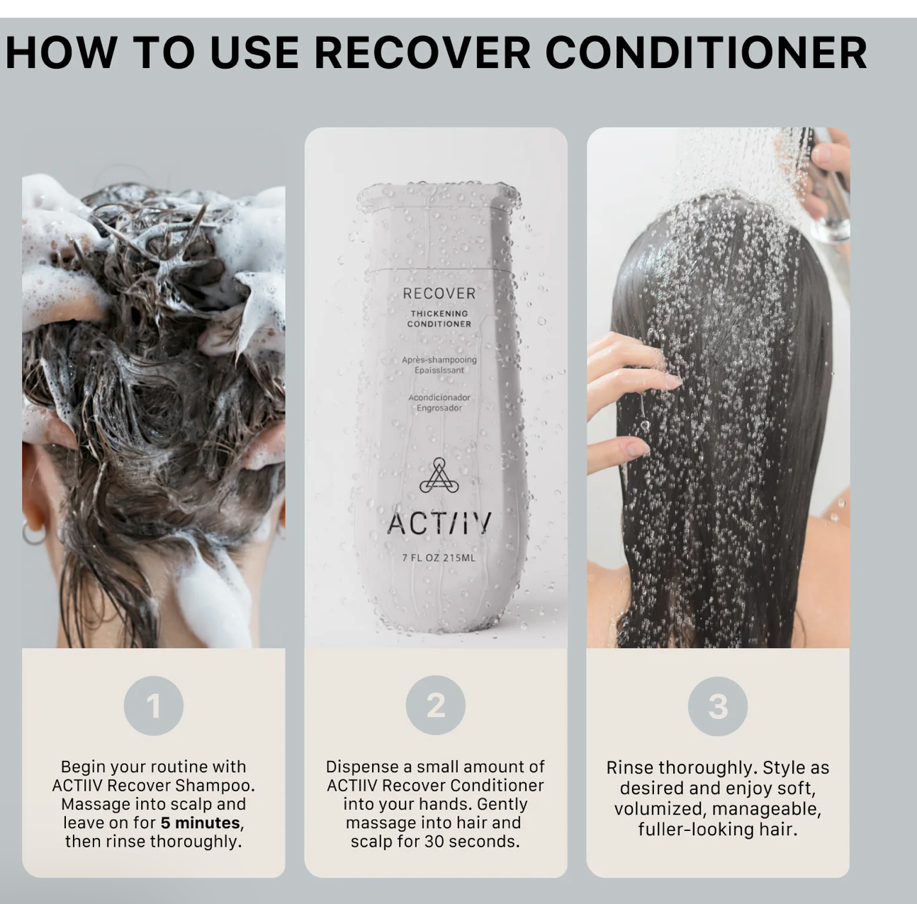 Après-shampoing épaississant Activiv Recover