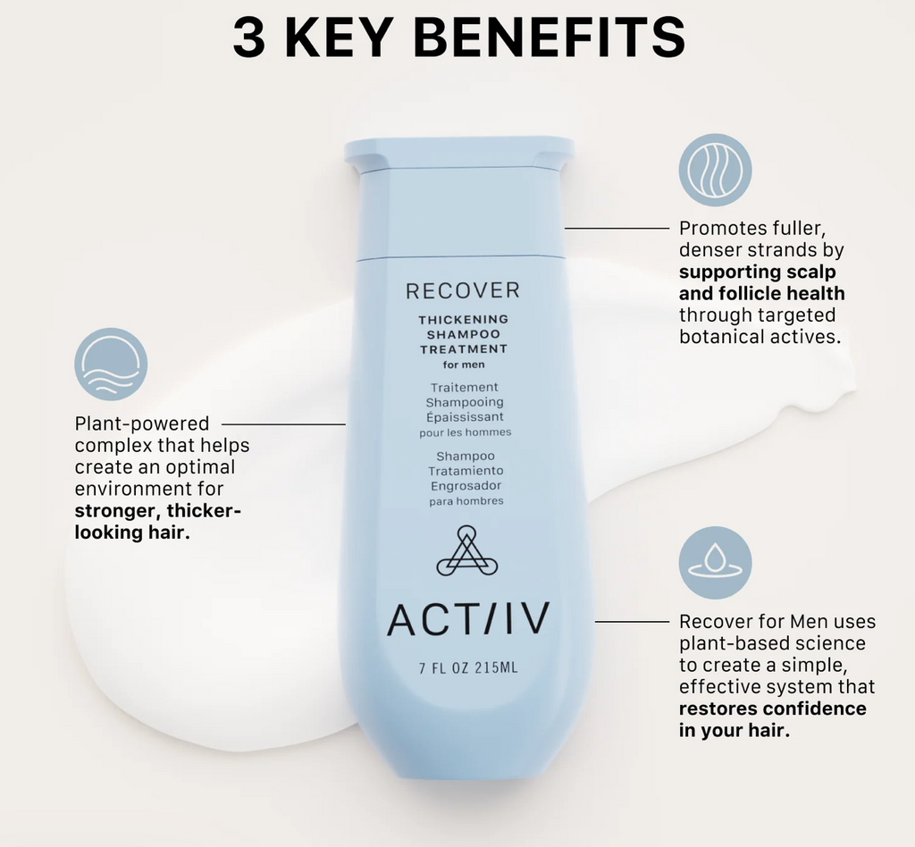 Shampoing épaississant Actiiv Recover pour hommes