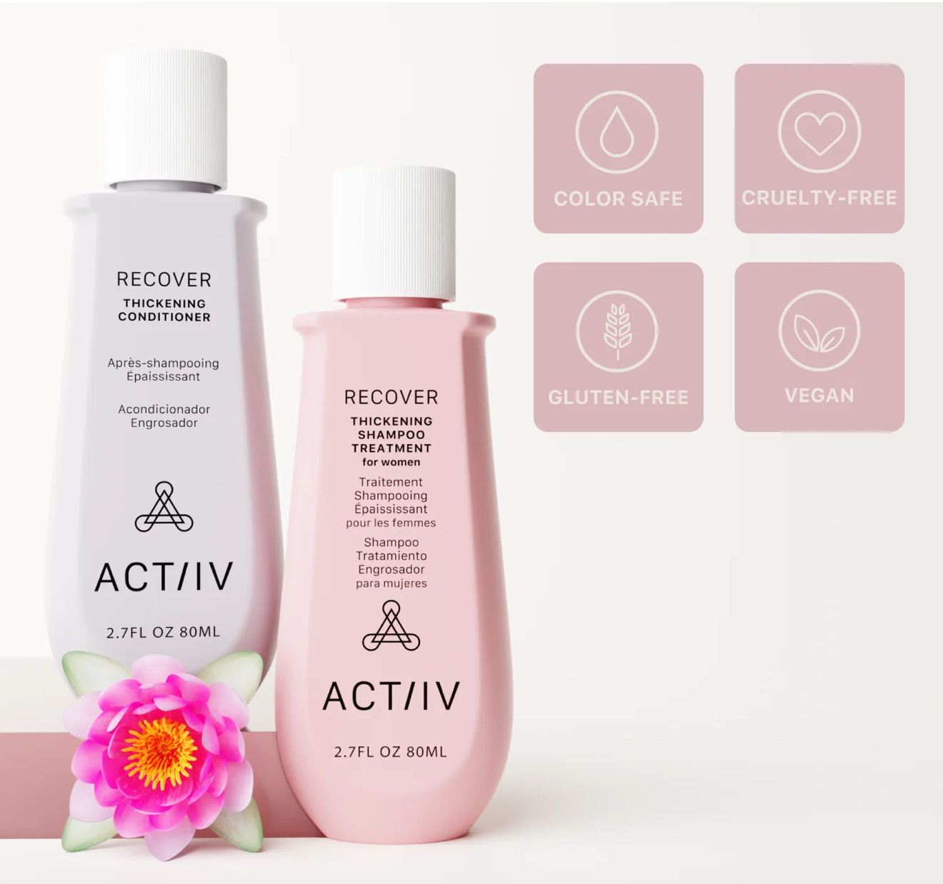 Actiiv Recover Duo format voyage pour femmes